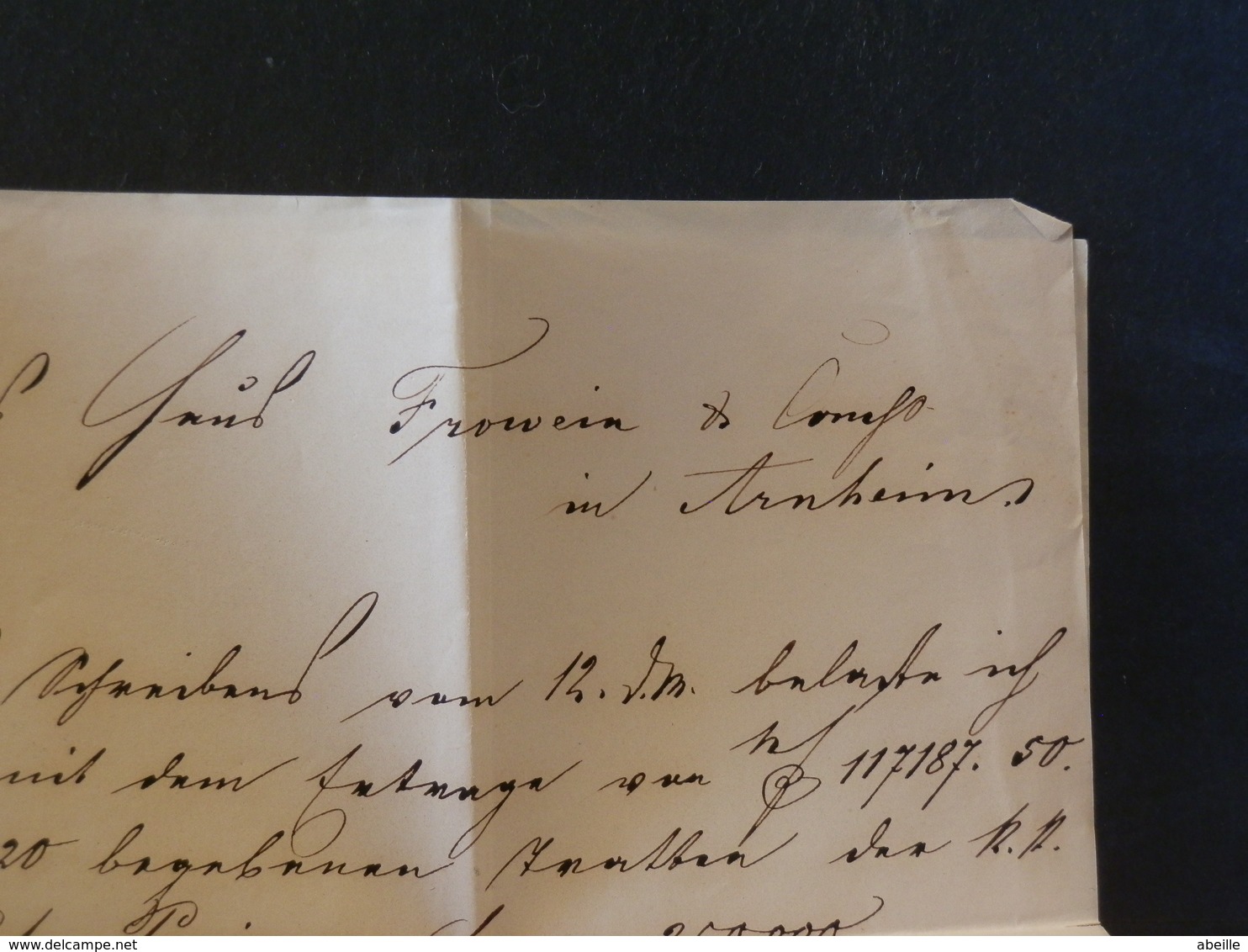 83/326  LETTRE DE WIEN POUR ARNHEIM/HOLLAND - ...-1850 Préphilatélie