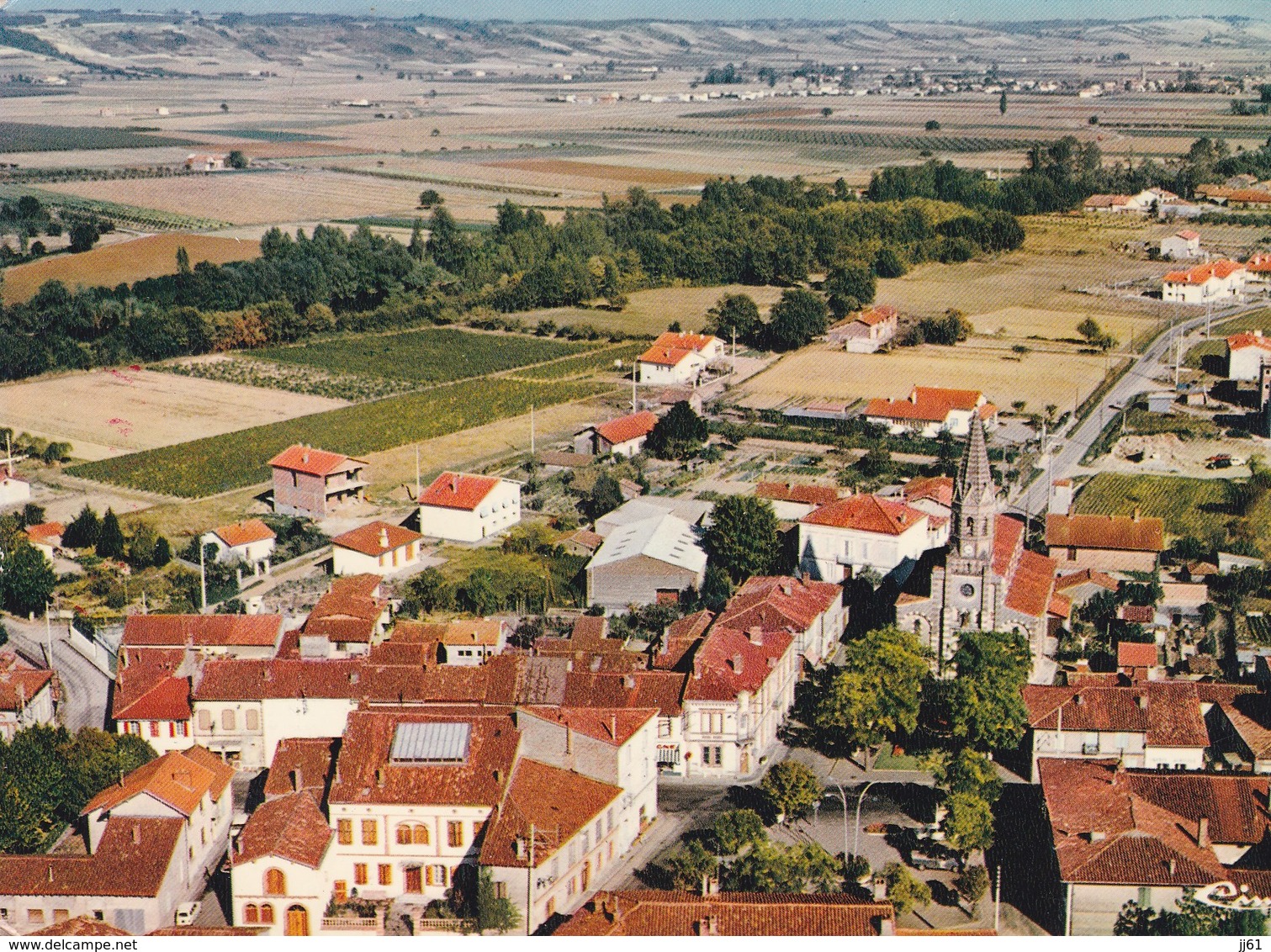 LABASTIDE SAINT PIERRE VUE AERIENNE CPSM GF CARTE NEUVE - Labastide Saint Pierre