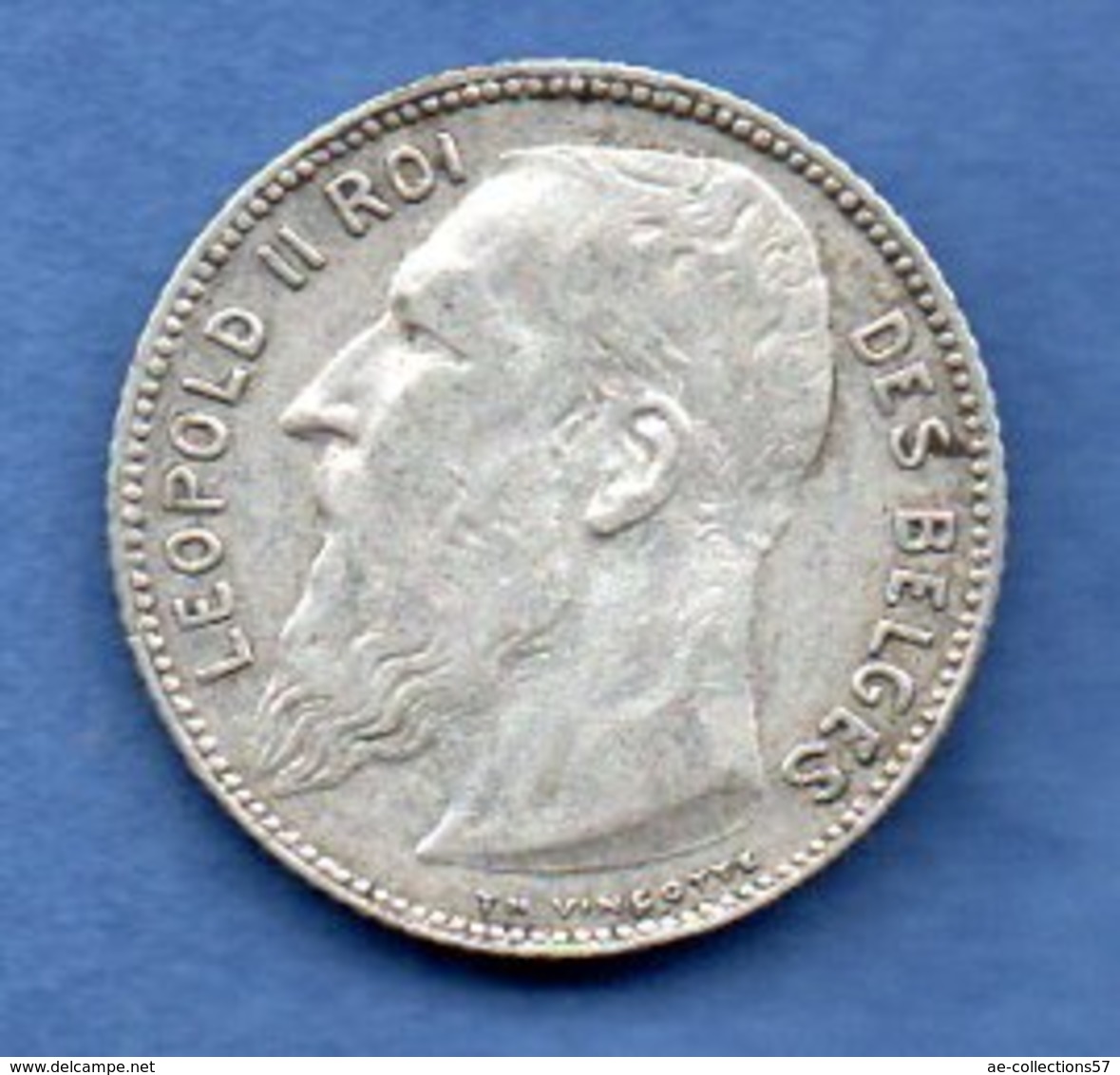 Belgique -  1 Franc 1909 -- Km  # 57.2  -  état  TTB - 1 Franc