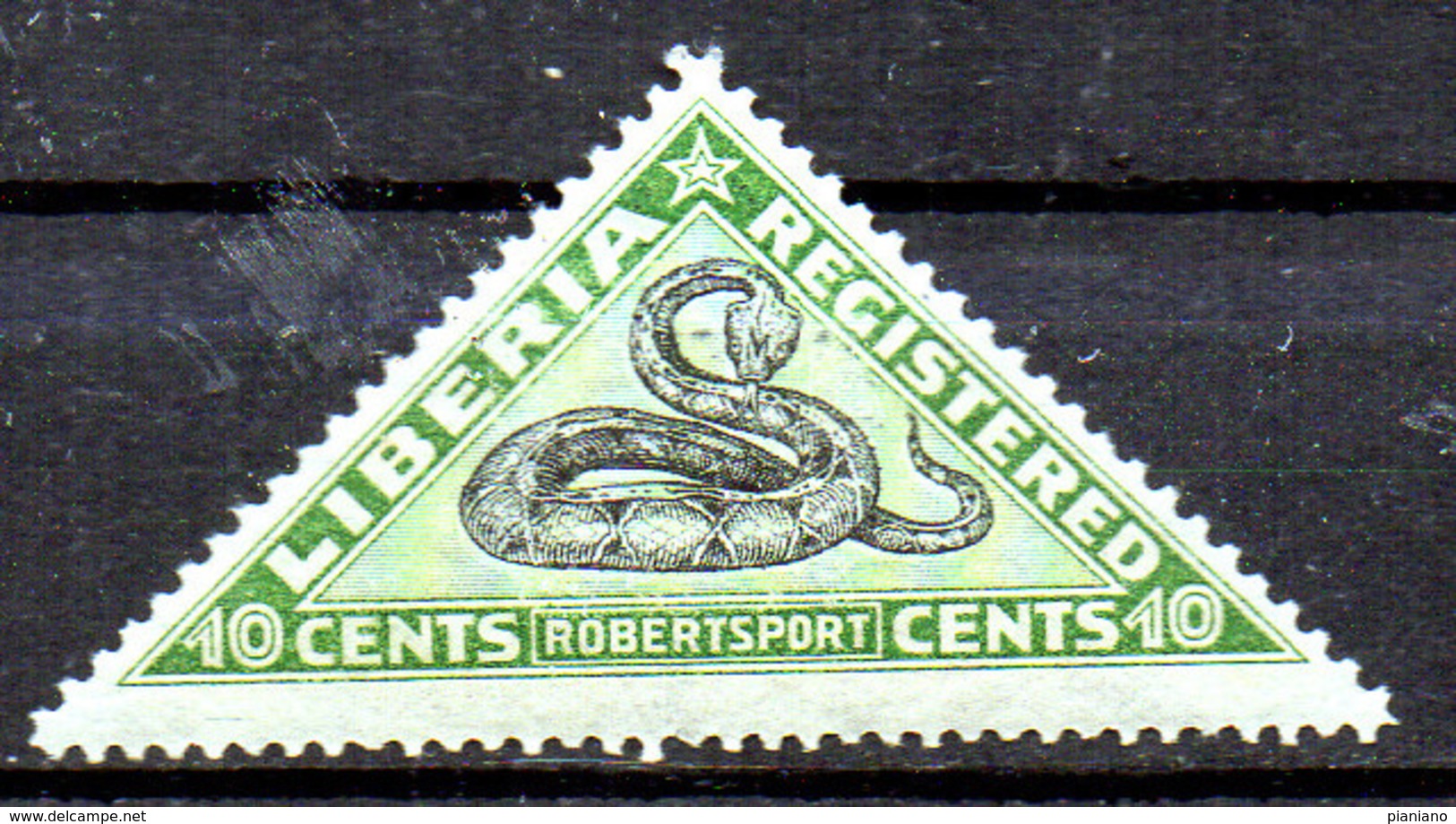 PIA  - LIBERIA : 1921 - Francobolli Per Lettere Tassate - Vipera Del Gabon - (Yv 29 ) - Liberia