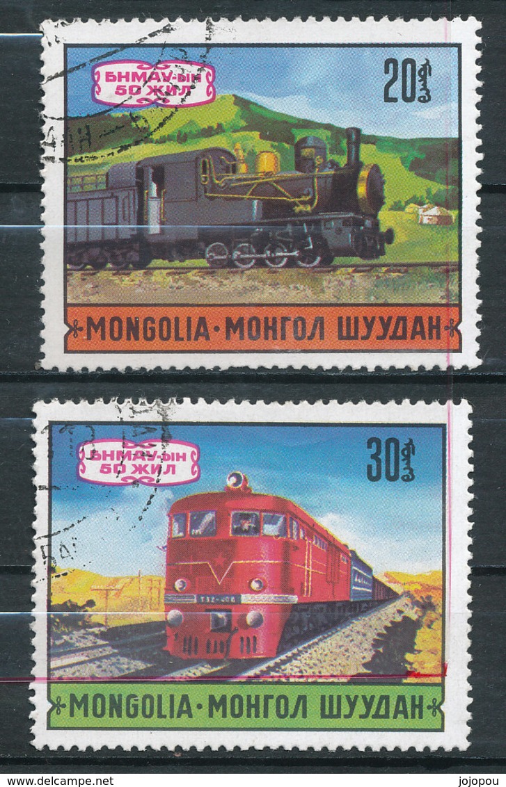 N° Stanley 818,819 - 50° Anniversaire Des Transports Publics - Mongolie