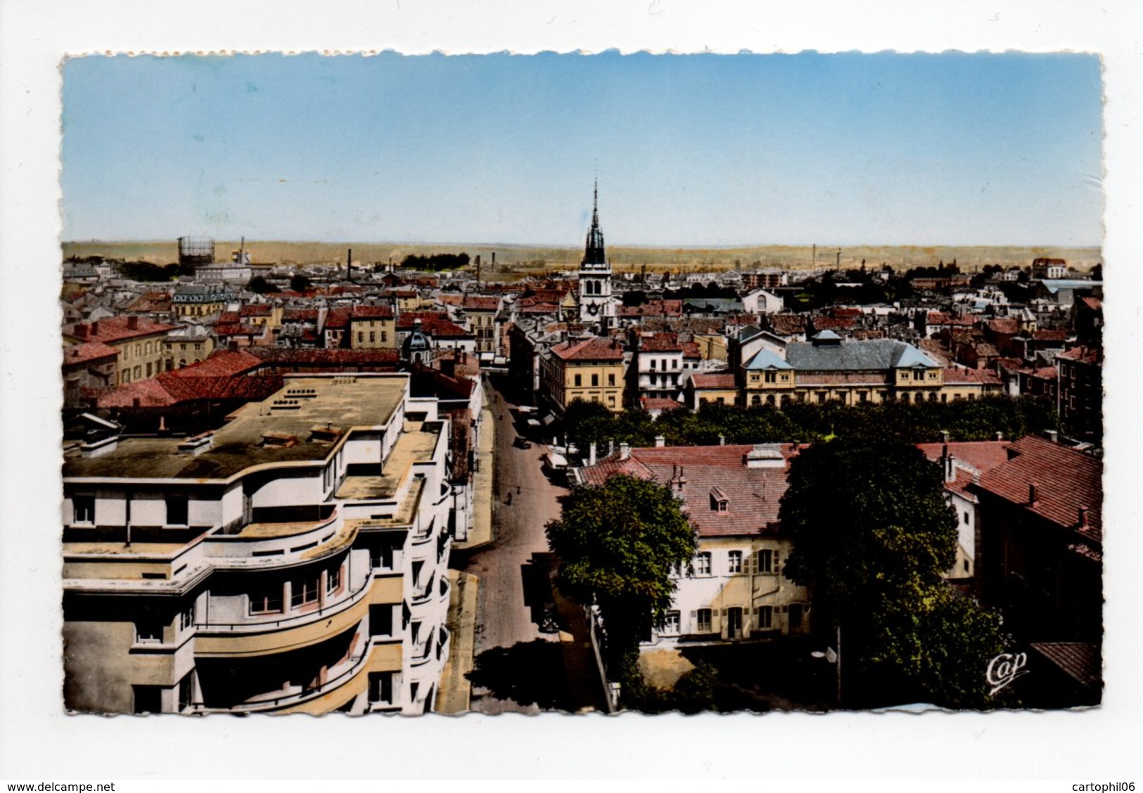 - CPSM VILLEFRANCHE-SUR-SAONE (69) - Panorama De La Ville 1955 - Photo CAP N° 40 - - Villefranche-sur-Saone