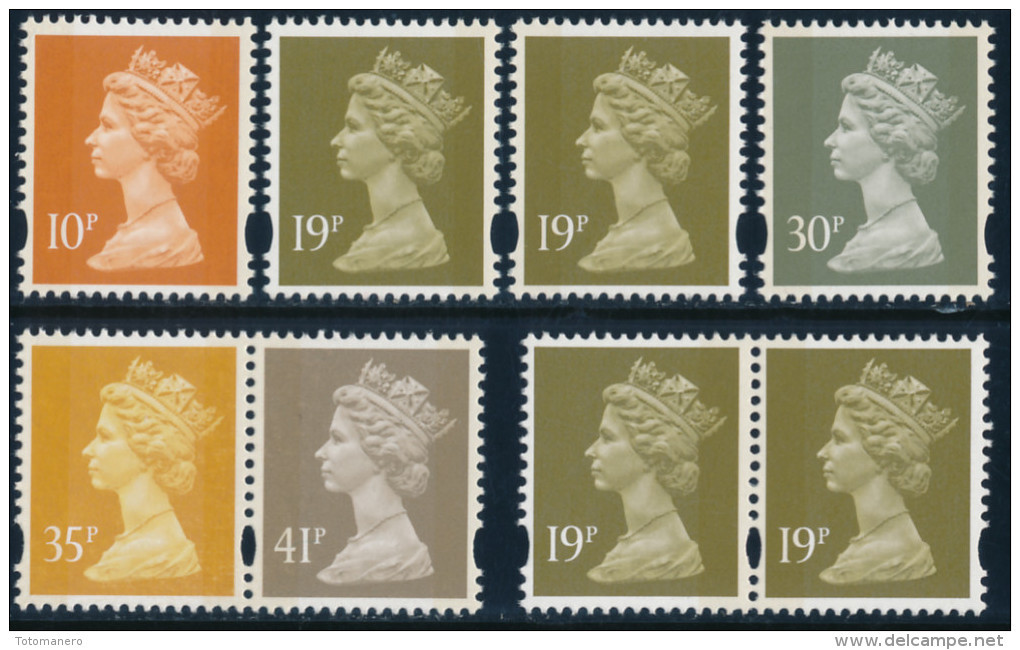 GREAT BRITAIN 1995 Machin Questa Printing Ex Trust Prestige Bklt Set Of 8v**MNH - Neufs