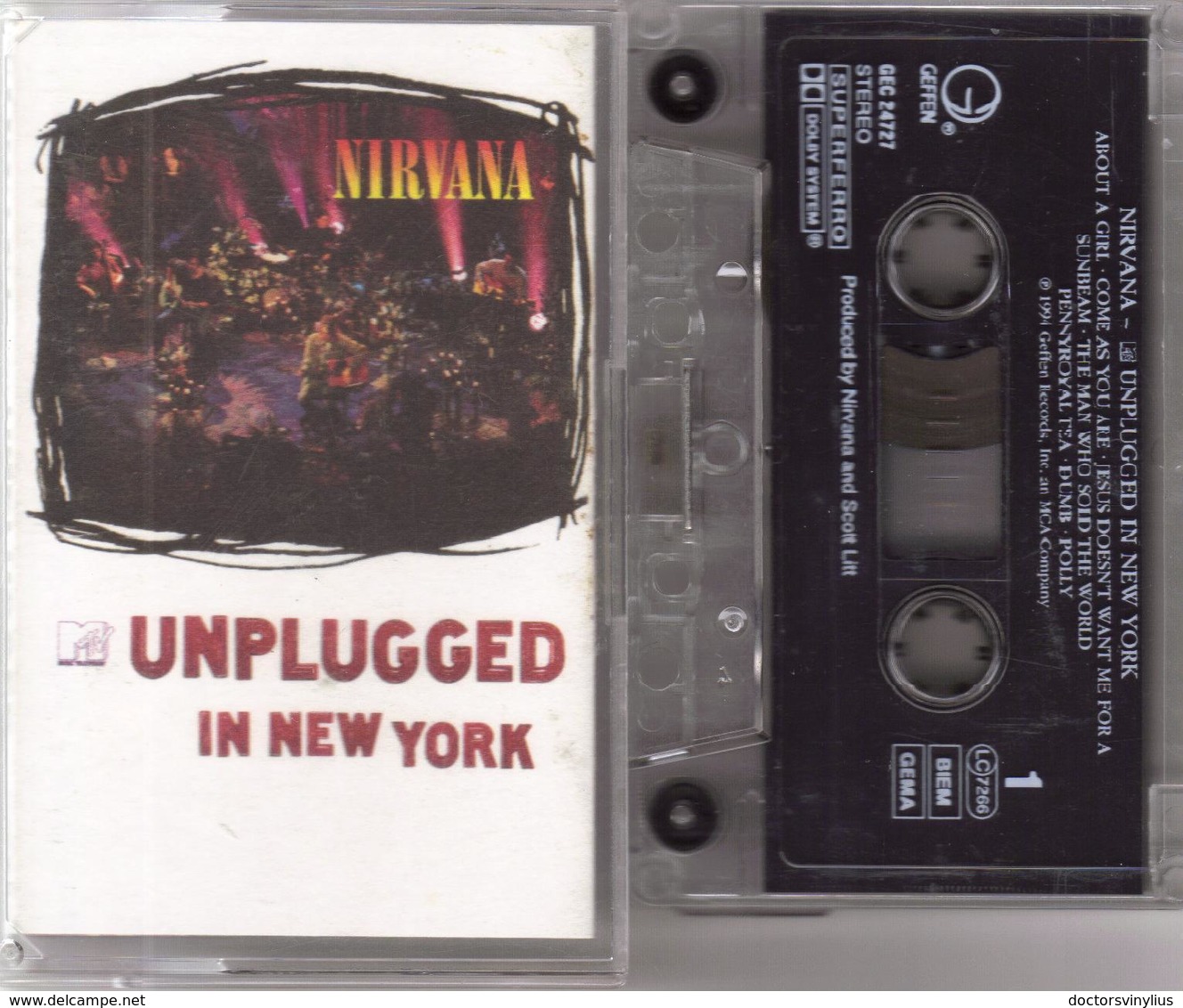 K7 - NIRVANA - UNPLUGGED IN NEW YORK - Cassettes Audio