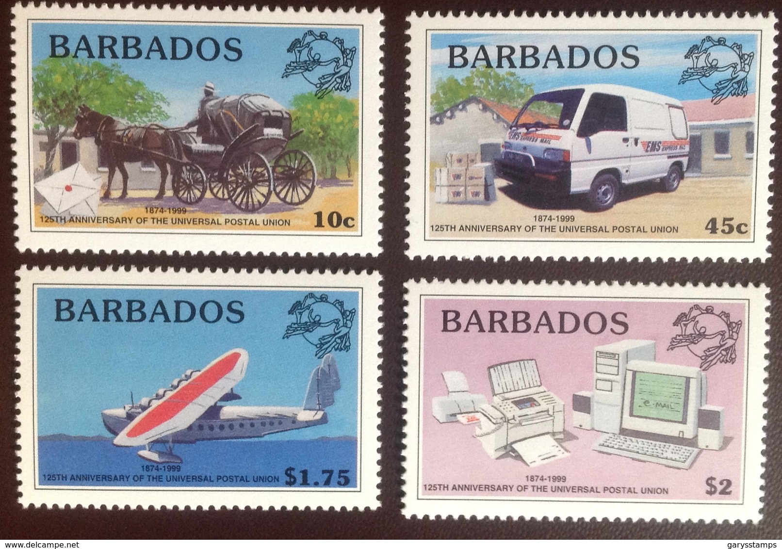 Barbados 1999 UPU Transport Aviation Aircraft MNH - Barbados (1966-...)