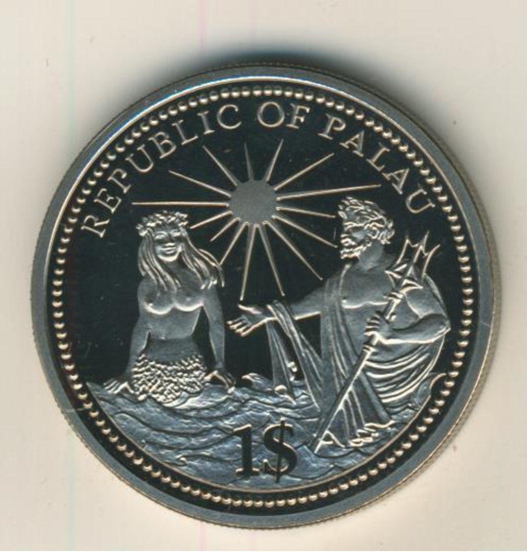 Rebublic Of Palau, 1 Dollar, Farbmünze,stgl.,1994, Independence October  (54010) - Palau