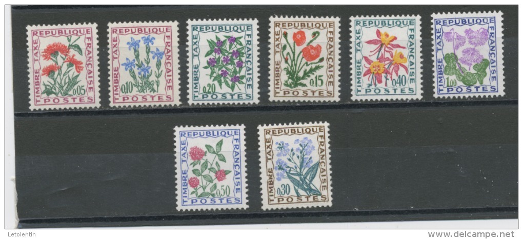 FRANCE - TAXE N° Yt 95/102** - 1960-.... Neufs