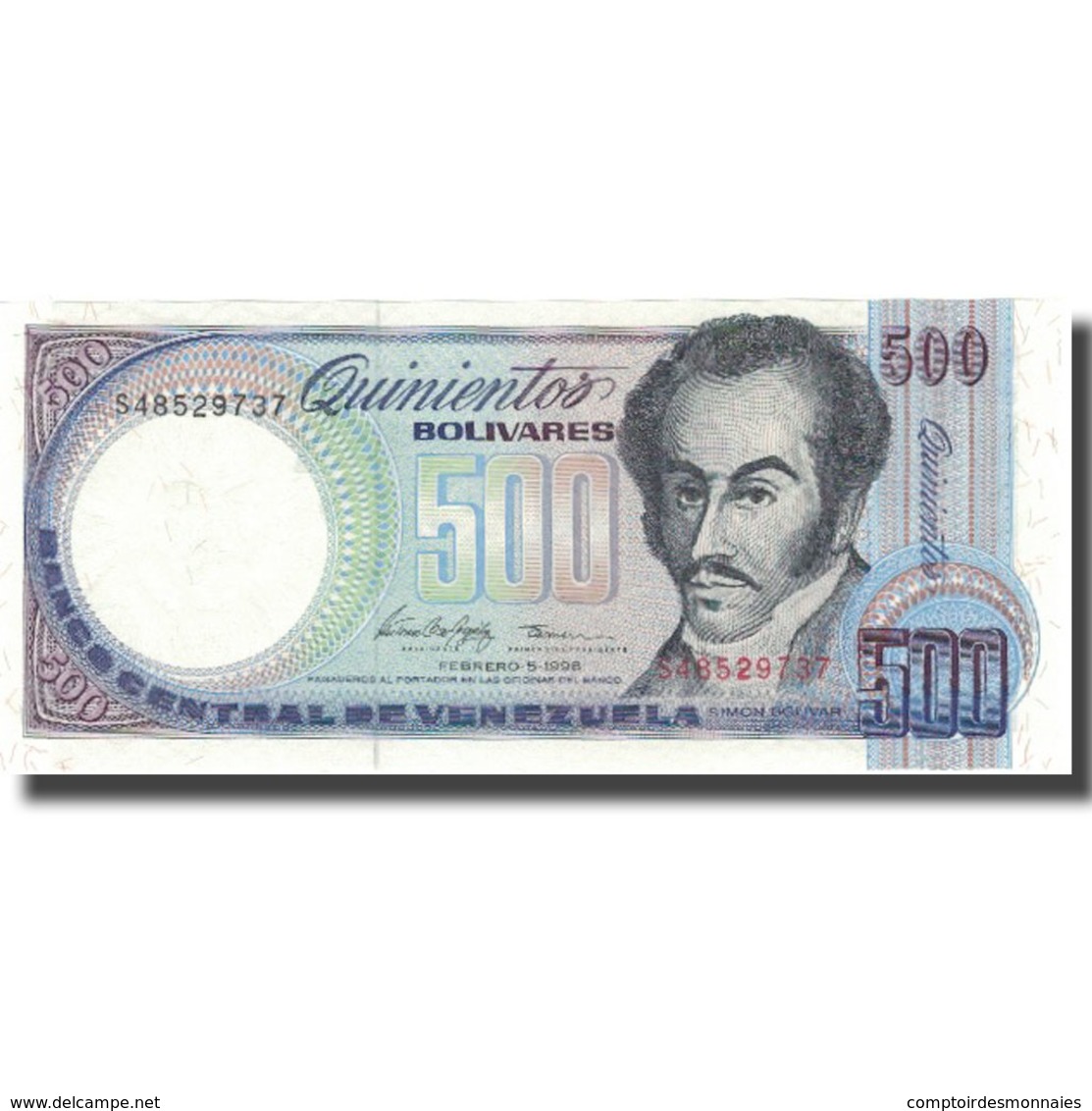 Billet, Venezuela, 500 Bolivares, 1998, 1998-02-05, KM:67f, NEUF - Venezuela