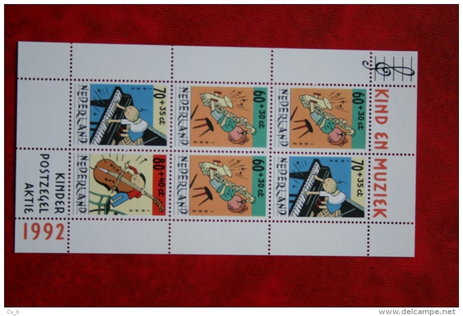 Blok Kinderzegels Kind Child Welfare Enfant NVPH 1541 (Mi Block 37); 1992 POSTFRIS / MNH ** NEDERLAND / NIEDERLANDE - Unused Stamps