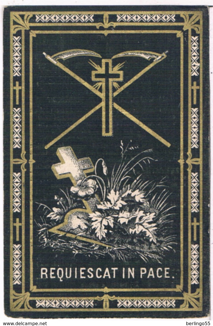 Dp. Van Gassen Verginia. Wed. D'Herdt Emanuel. ° Stekene (B) 1846 † St.Jansteen 1926  (2 Scan's) - Religion & Esotérisme