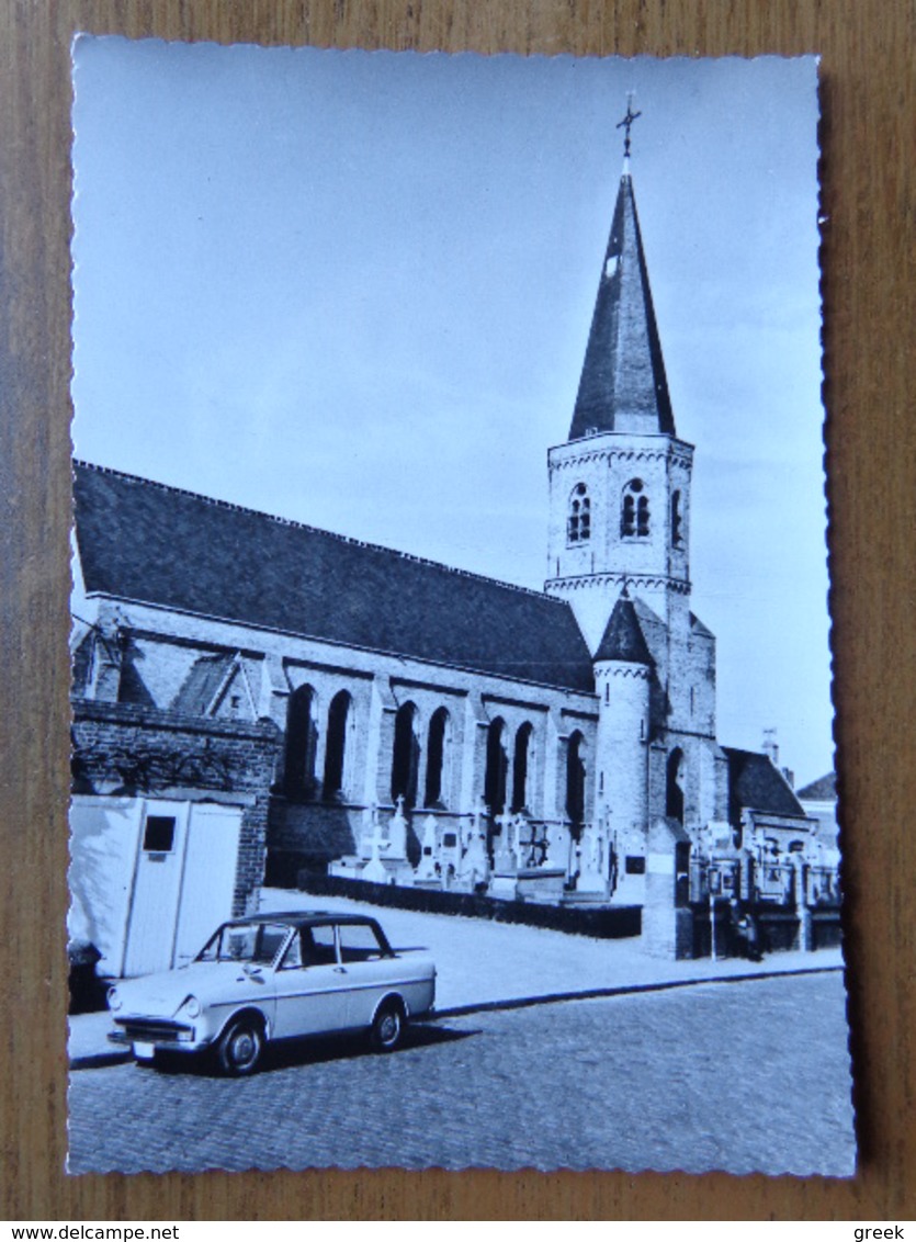 Westkerke, Sint Audomaruskerk (met Geparkeerde Auto, Voiture, Car) -> Onbeschreven - Oudenburg