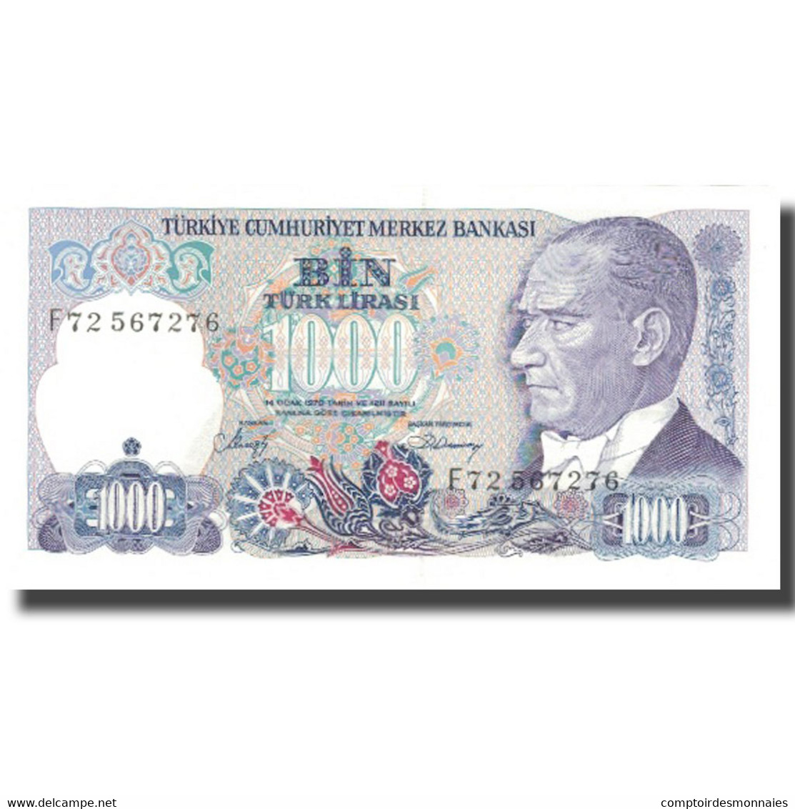 Billet, Turquie, 1000 Lira, L.1970, 1986, KM:196, SPL+ - Turquie