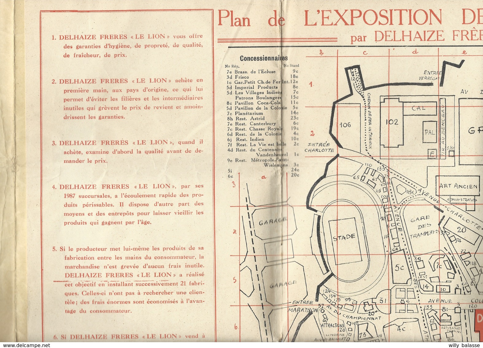 Dépliant  Plan De L'Exposition Universelle De Bruxelles 1935 + Pub Dehaize Superbe état - Voyages