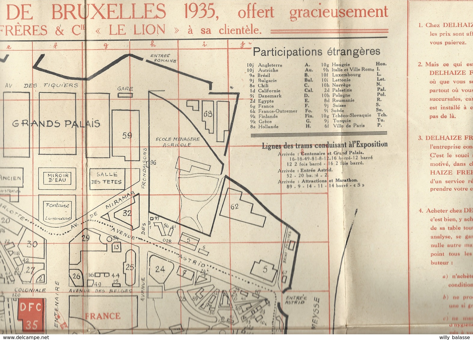 Dépliant  Plan De L'Exposition Universelle De Bruxelles 1935 + Pub Dehaize Superbe état - Voyages