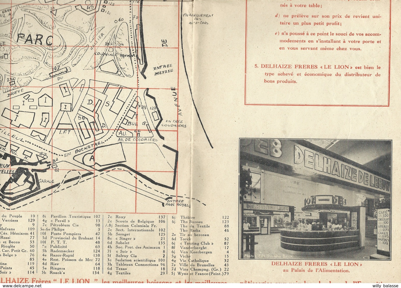 Dépliant  Plan De L'Exposition Universelle De Bruxelles 1935 + Pub Dehaize Superbe état - Voyages