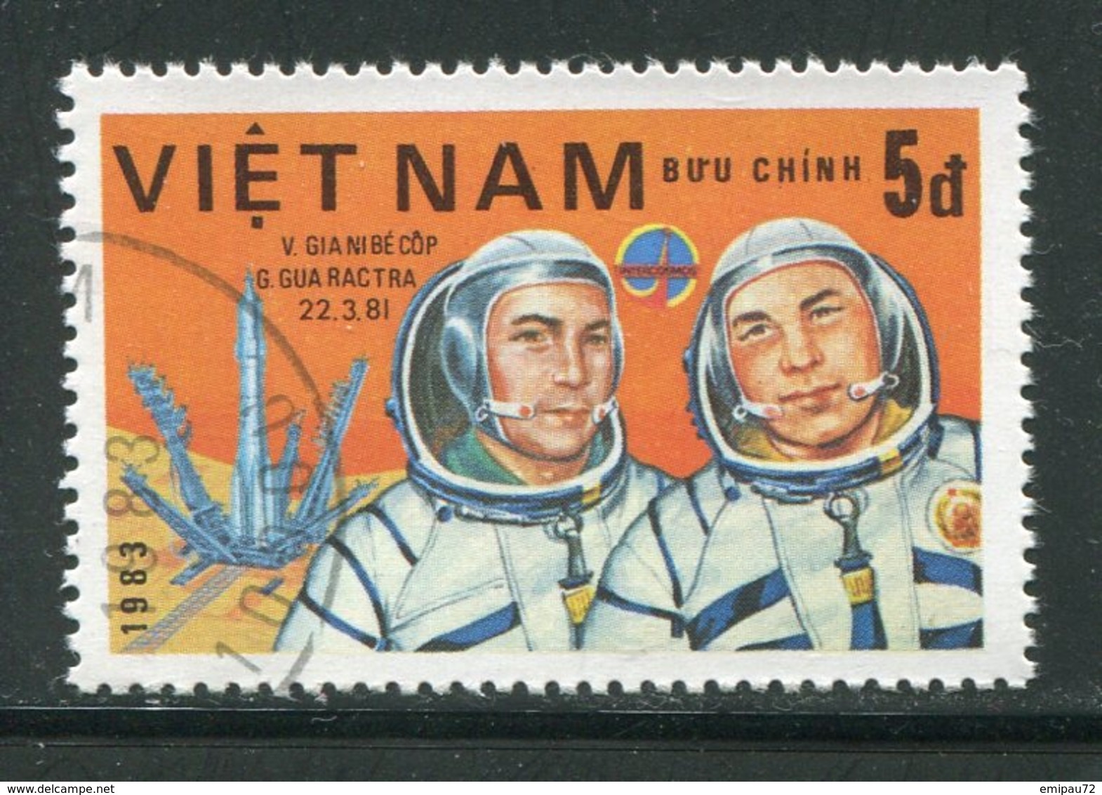 VIET-NAM- Y&T N°418- Oblitéré (espace) - Viêt-Nam