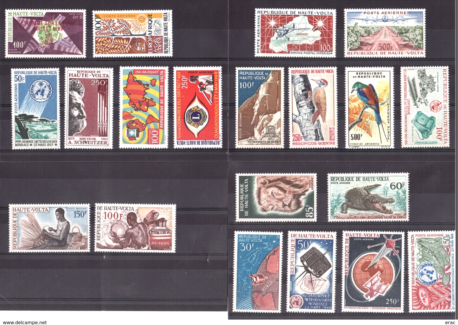 Haute-Volta - Lot De Timbres Pour La Poste Aérienne - Neufs ** - Années 1960 - Cote + 95 - Haute-Volta (1958-1984)