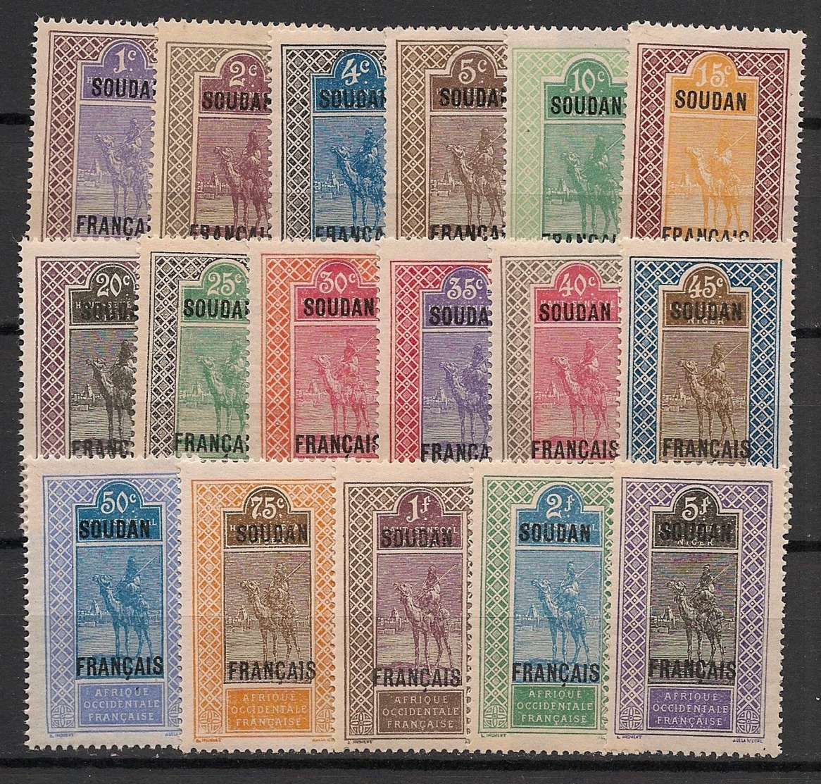 Soudan - 1921 - N°Yv. 20 à 36 - Série Complète - Neuf Luxe ** / MNH / Postfrisch - Neufs