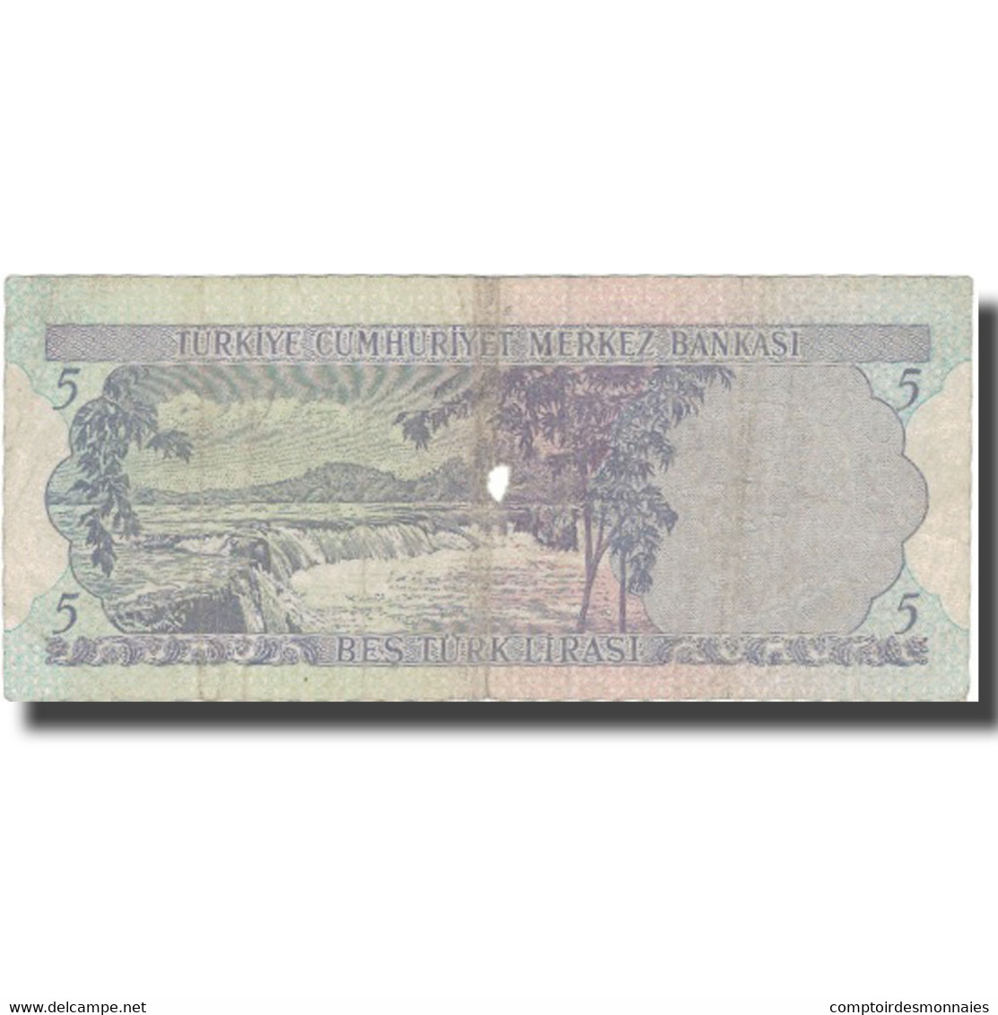 Billet, Turquie, 5 Lira, L.1970, L.1970, KM:179, B - Turquie