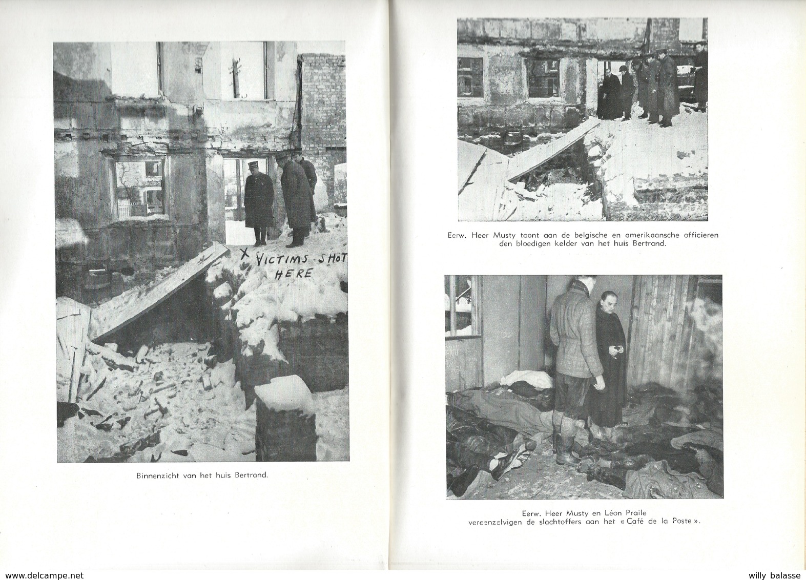 Livret 40 Pages Oorlogsmisdaden December 1944 - Januari 1945 Bande Par G Thone - War 1939-45