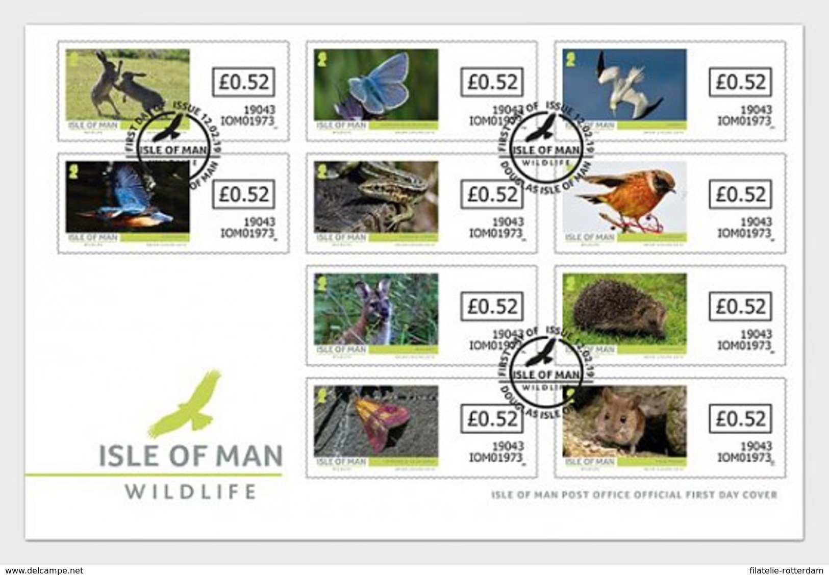 Man / Isle Of Man - Postfris / MNH - FDC Wildlife 2019 - Man (Eiland)