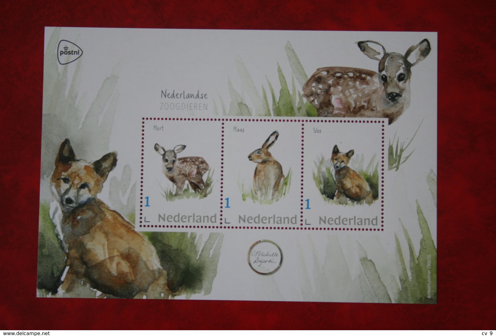 Minisheet Zoogdieren Hert Haas Vos Deer Hare Fox Renard Lièvre 2019 POSTFRIS MNH ** NEDERLAND NIEDERLANDE NETHERLANDS - Ungebraucht