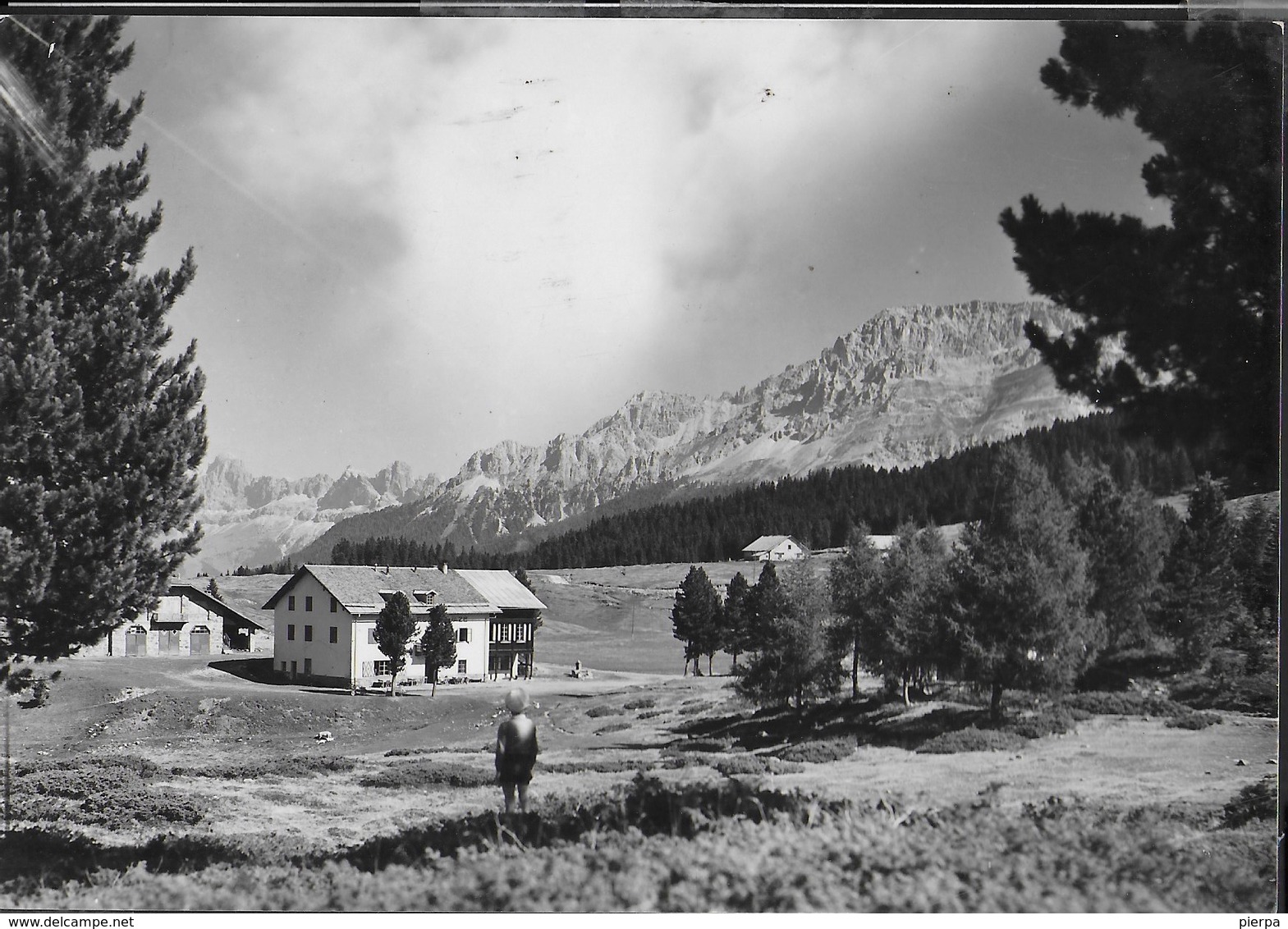 ALTOPIANO DI LAVAZE' - LATEMAR - FOTO DE GREGORIO CAVALESE - VIAGGIATA FRANCOBOLLO ASPORTATO - Alpinismo