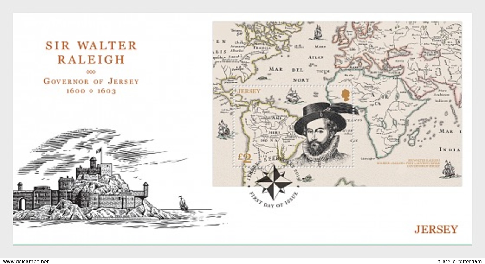 Jersey - Postfris / MNH - FDC Sheet Sir Walter Raleigh 2019 - Jersey