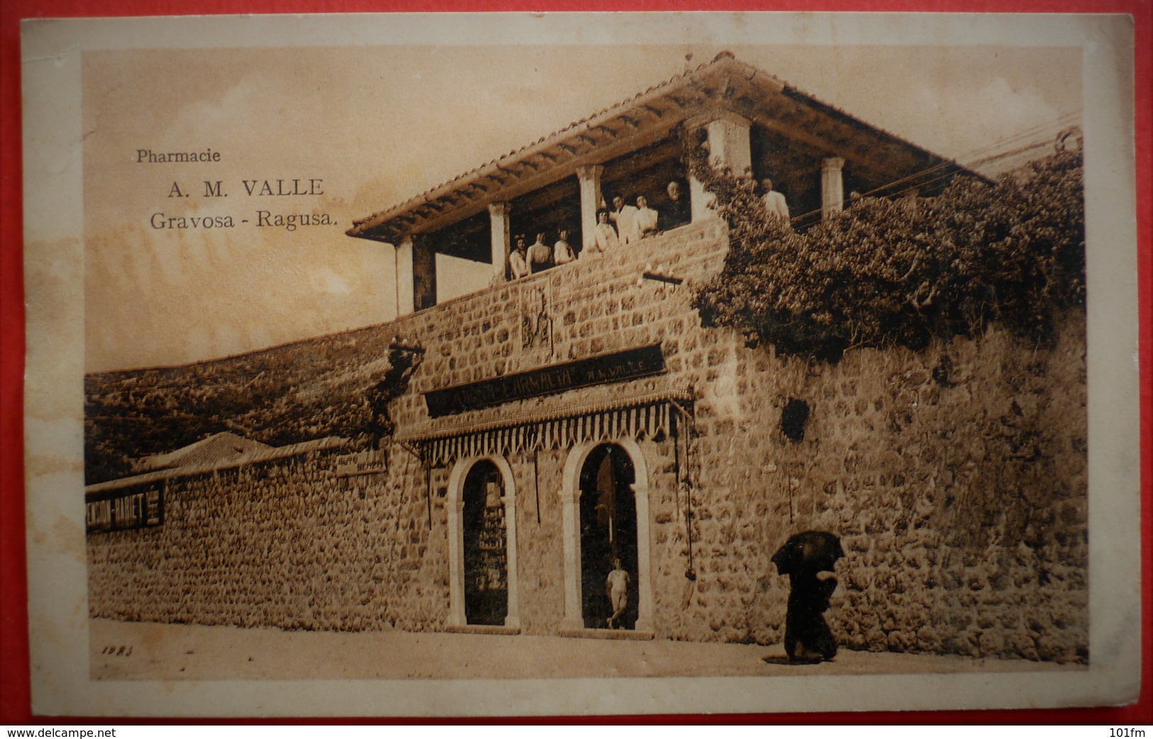 CROATIA - HRVATSKA , DUBROVNIK - RAGUSA PHARMACIE A. M. VALLE GRAVOSA , VERY RARE - Croatie