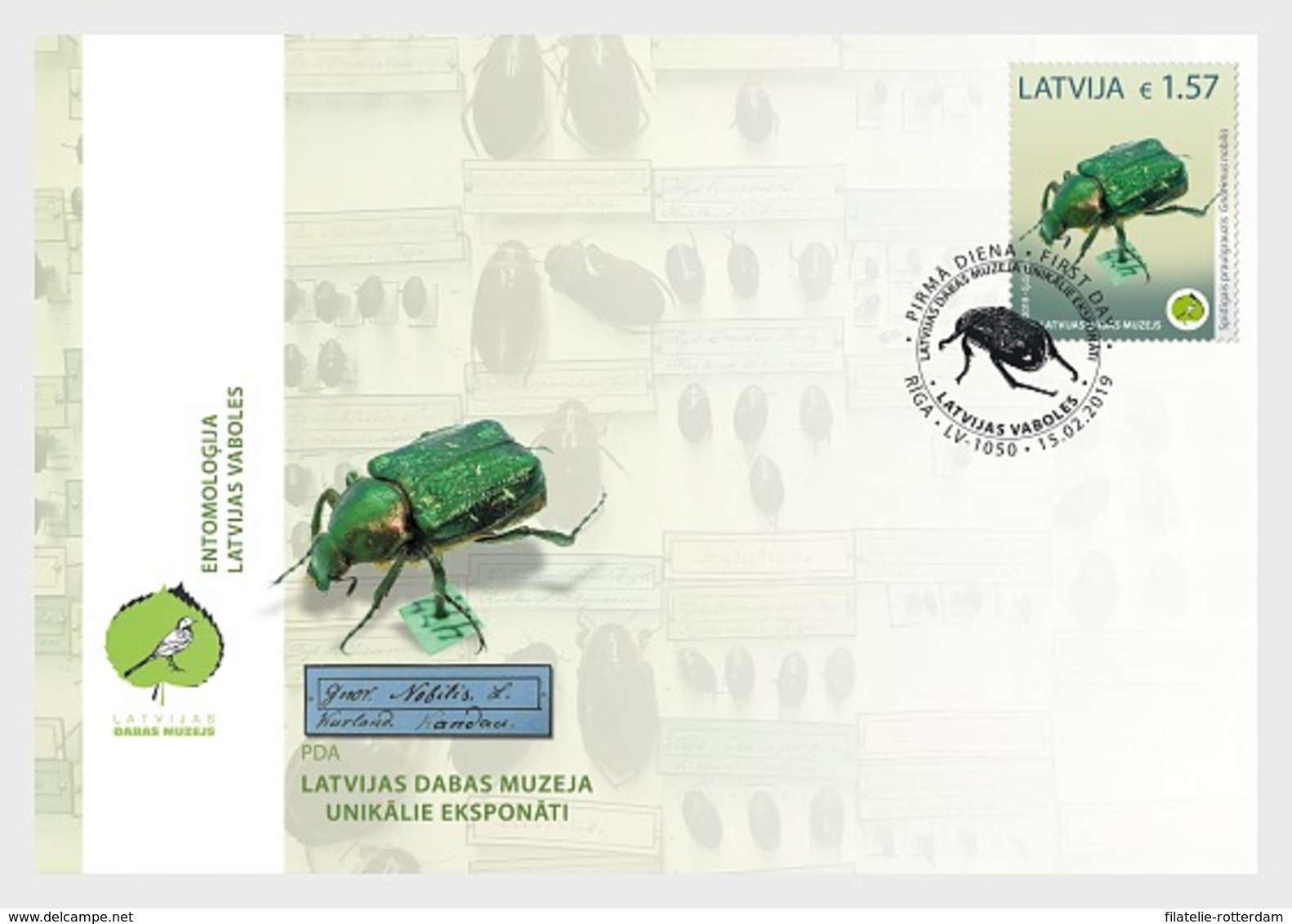 Letland / Latvia - Postfris / MNH - FDC Natuurhistorisch Museum 2019 - Letland