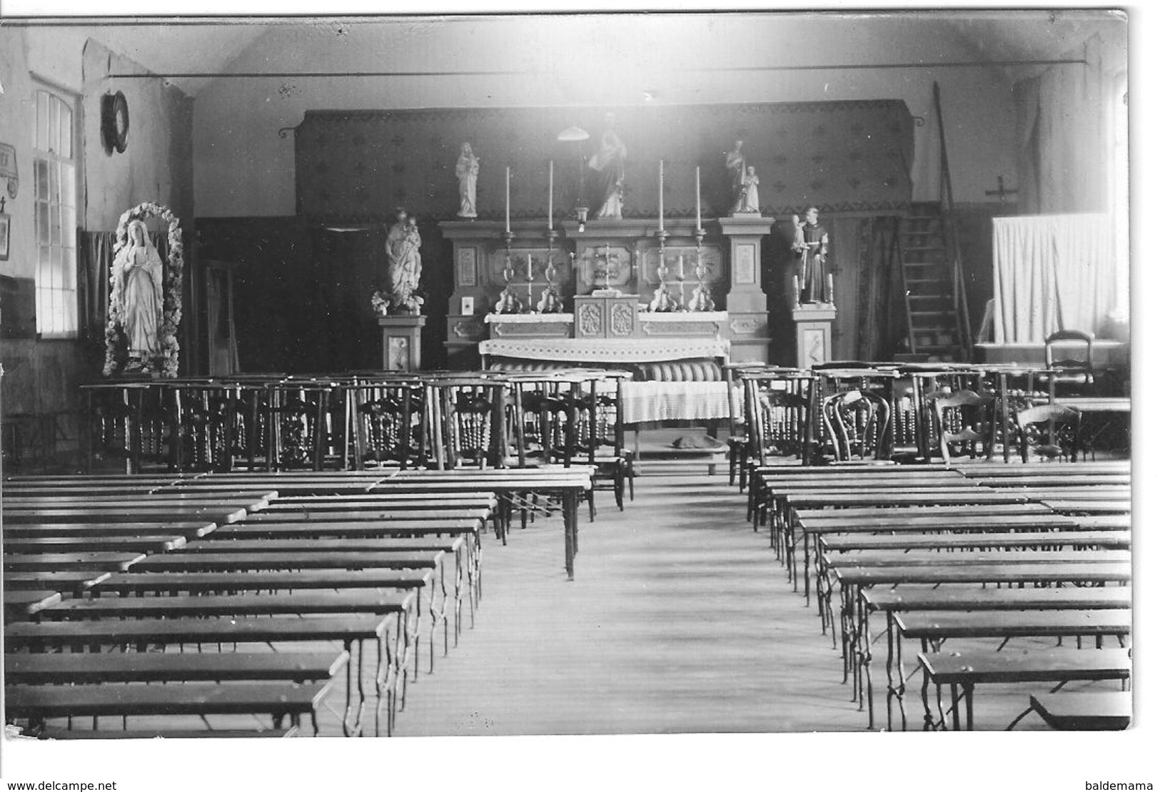 Capelle Au Bois 1914-1915 église Provisoire Dans Une Salle De Danse - Guerre 1914-18