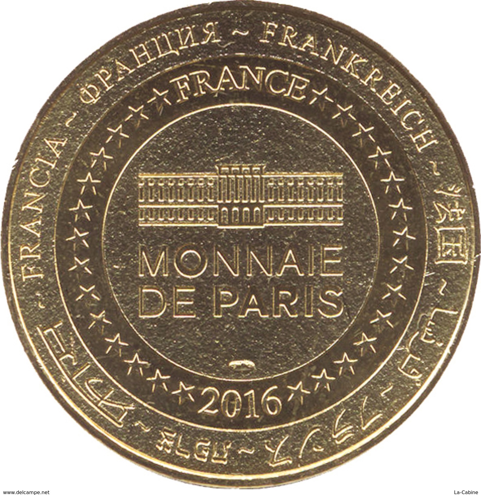 60 ERMENONVILLE LA MER DE SABLE N°5 LE TIGRE MÉDAILLE TOURISTIQUE MONNAIE DE PARIS 2016 JETON TOKENS MEDALS COIN - 2016