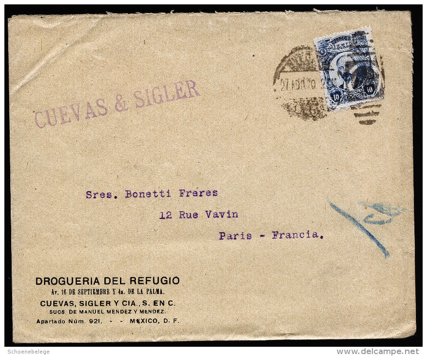 A3180) Mexico 3 Covers From 1920 To Paris / France - Mexiko