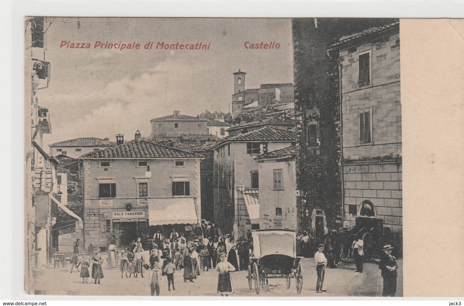 Cartolina - Piazza Principale Di Montecatini - Castello - Pistoia