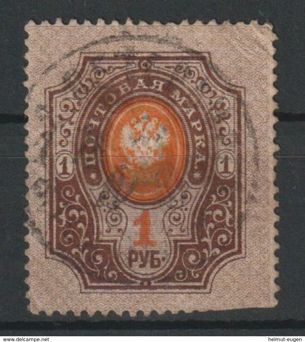 MiNr. 44  Rußland 1889, 2. Mai/1904. Freimarken: Staatswappen (Posthörner Mit Blitzen). - Gebraucht