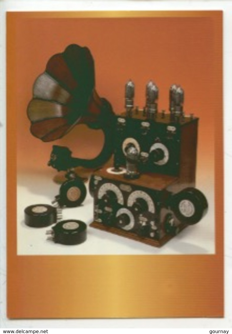 Récepteur Radiomodulateur Ducretet Haut-parleur Séparé - Amplion 1925 (carte Postale Vierge) Musée Radio Phonographe - Radio