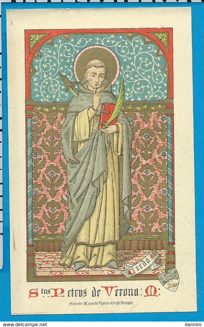 Holycard    St. Petrus De Verona - Images Religieuses