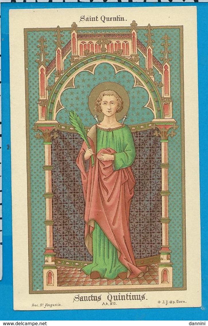 Holycard    St. Quintinus - Images Religieuses