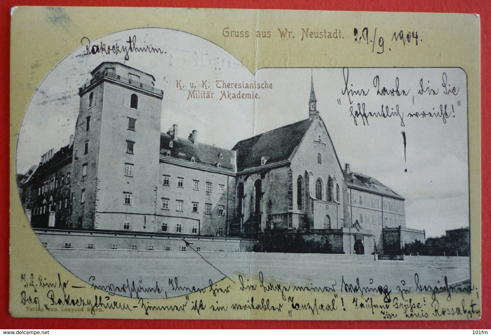 AUSTRIA - WIENER NEUSTADT ,K.u.K. THERESIANISCHE MILITAR AKADEMIE 1904 - Wiener Neustadt