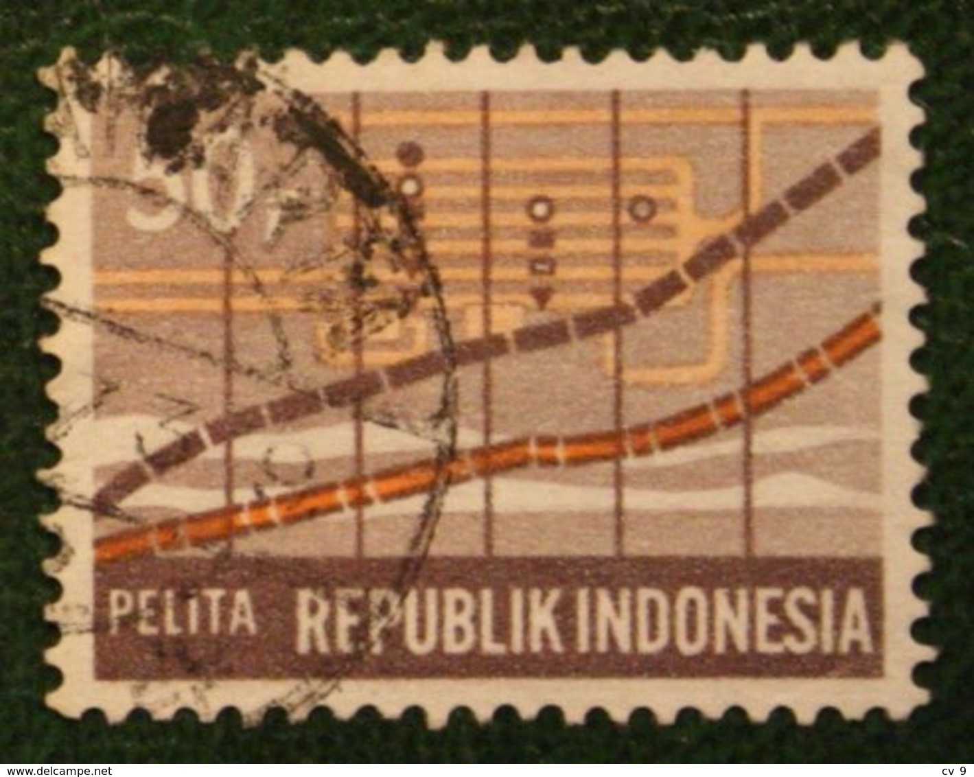 50 R Fünfjahresplan Five-year Development Pla (Mi 653 YT 581) 1969 Used Gebruikt Oblitere Indonesie Indonesien Indonesia - Indonesien