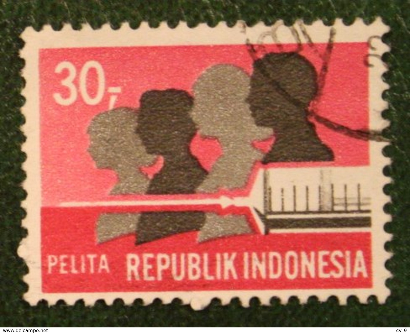 30 R Fünfjahresplan Five-year Development Pla (Mi 651 YT 579) 1969 Used Gebruikt Oblitere Indonesie Indonesien Indonesia - Indonesien