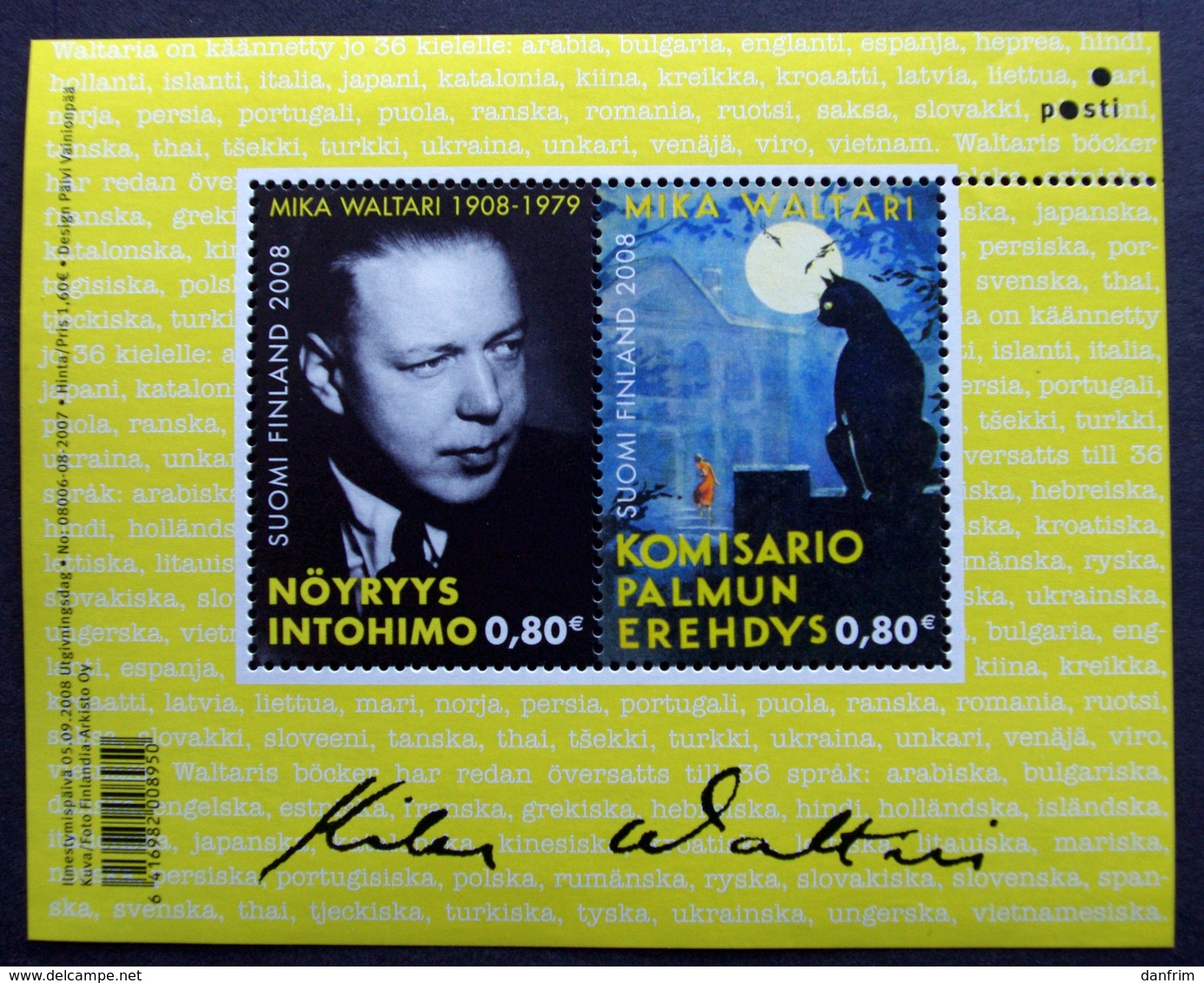 Finland 2008   MiNr.1925-26 BLOCK 50    MNH (**) ( Lot   2012 ) - Neufs