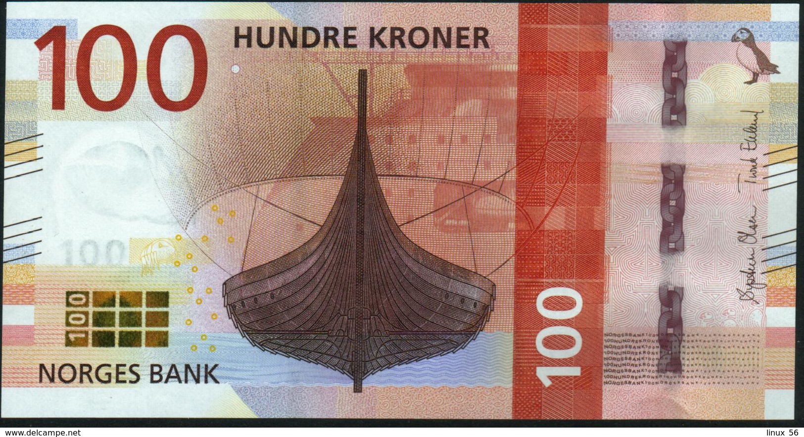 NORWAY - 100 Kroner 2016 UNC P.54 - Norway