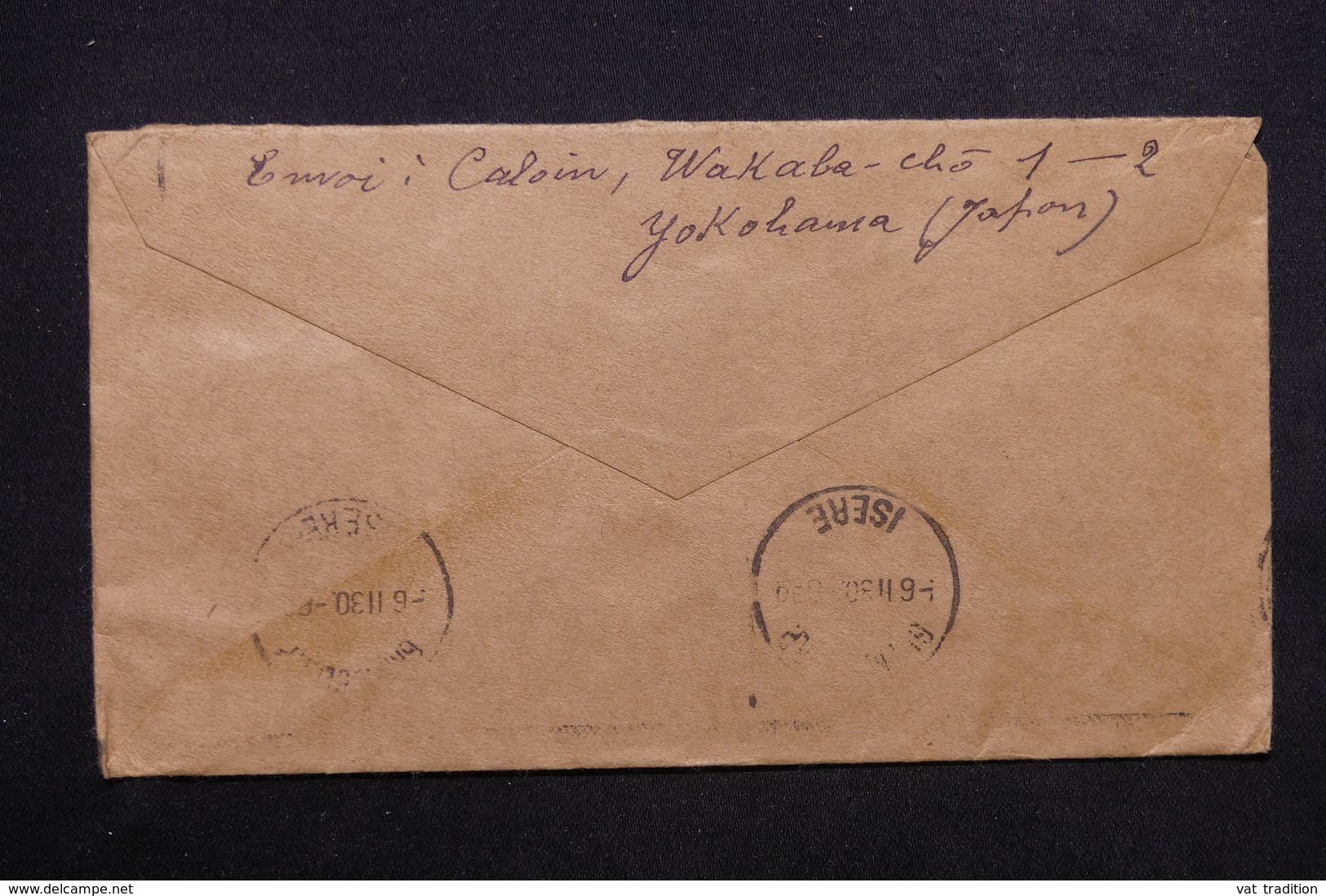 JAPON - Enveloppe De Yokohama Pour La France En 1930 Par Voie De Sibérie - L 23560 - Lettres & Documents