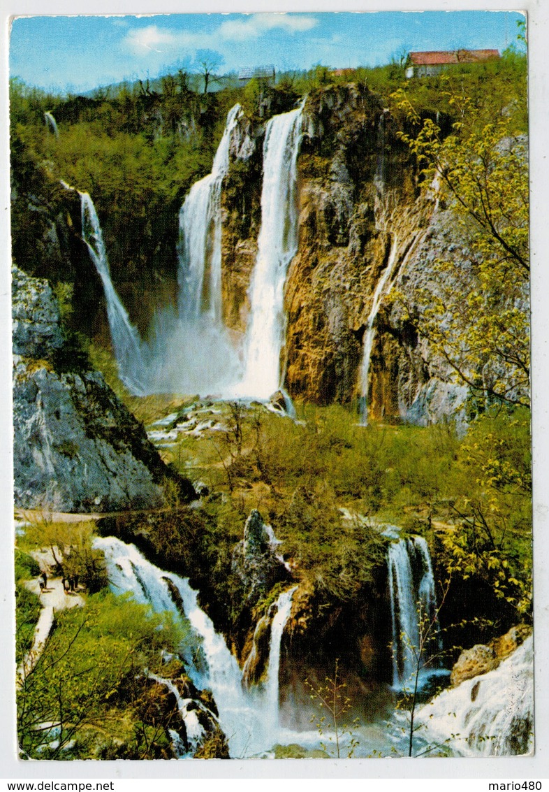 PLITVICKA   JEZERA     SLAP  "PLITVICE"         (VIAGGIATA) - Joegoslavië