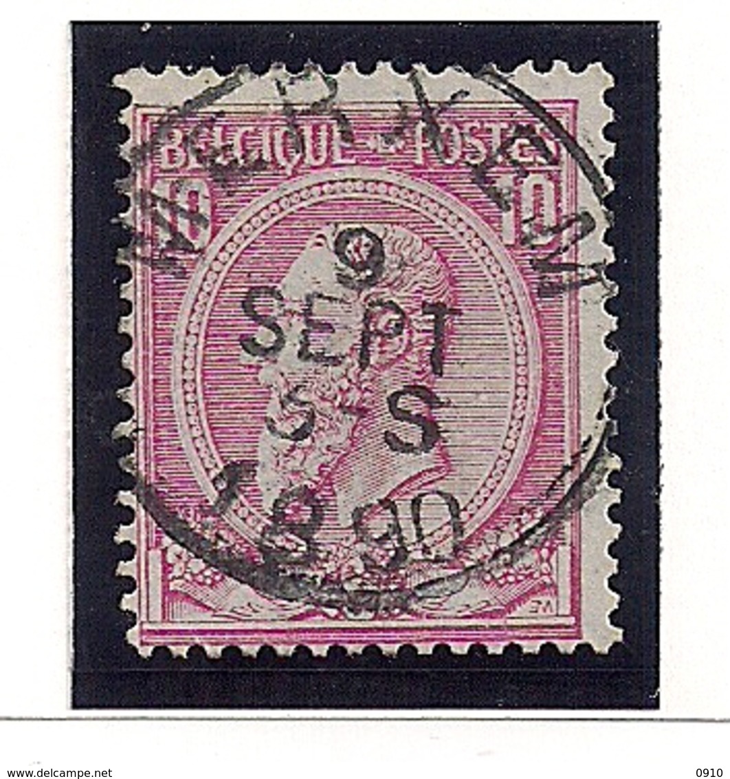 NR46-AFSTEMPELING MERXEM - 1884-1891 Léopold II