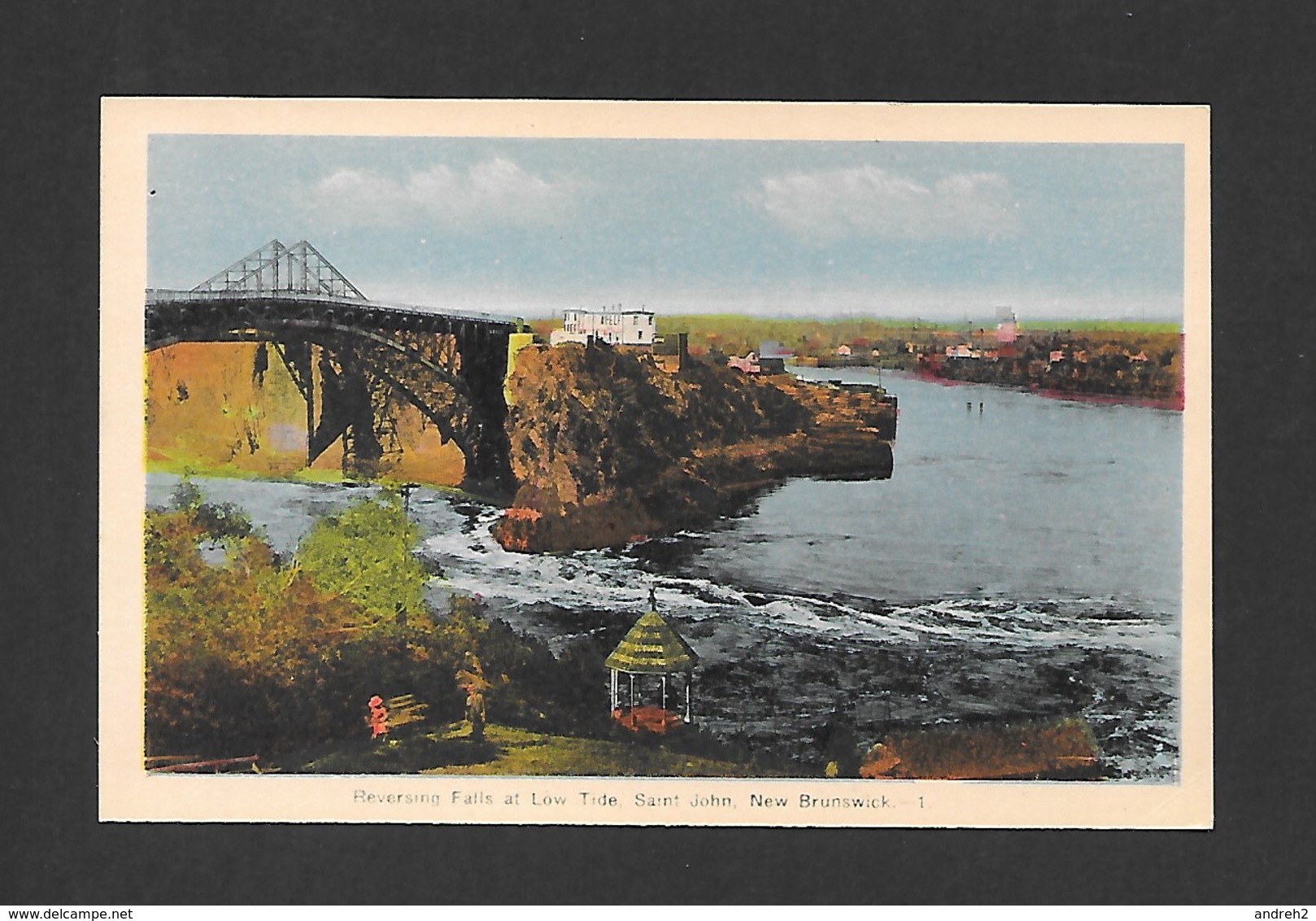 ST JOHN - NEW BRUNSWICK - REVERSING FALLS AT LOW TIDE - PAR PECO - St. John