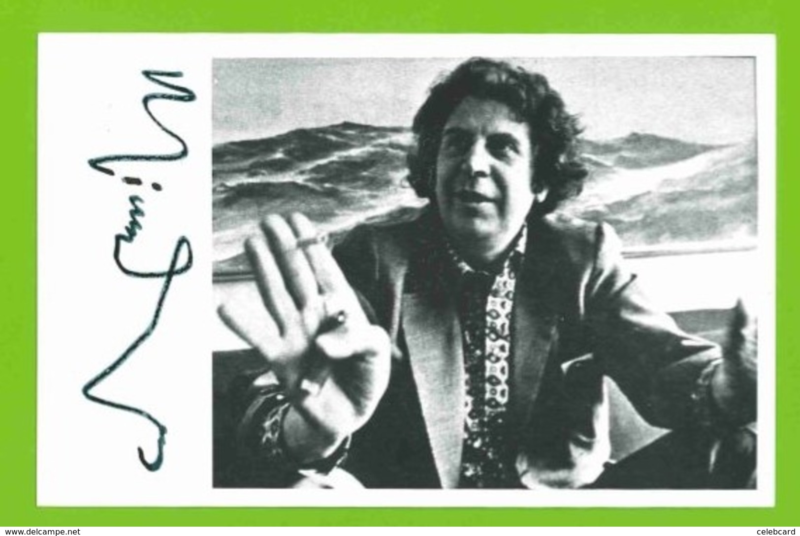 MIKIS THEODORAKIS   AUTOGRAPHE / AUTOGRAMM  Glossy Photo 9/14 Cm  Selten / Rar /  Rarement - Autres & Non Classés