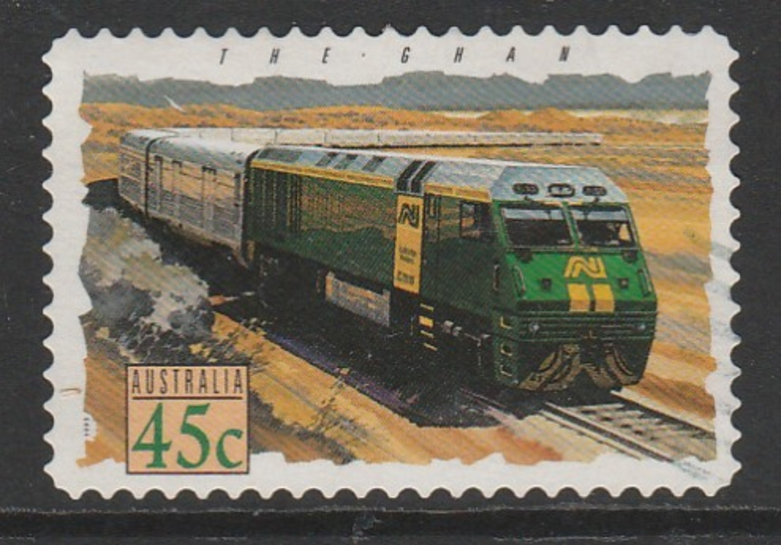 Australia 1993 Popular Trains 45 C Red  SW 1356 O Used - Used Stamps