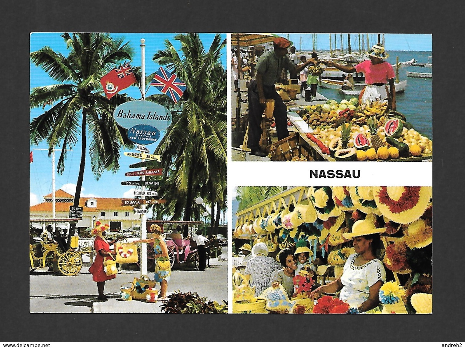 NASSAU - BAHAMAS - MARKET  LE MARCHÉ BAHAMA ISLANDS - MULTIVIEWS - PHOTO E. LUDWIG  BY JOHN HINDE STUDIO - Bahamas